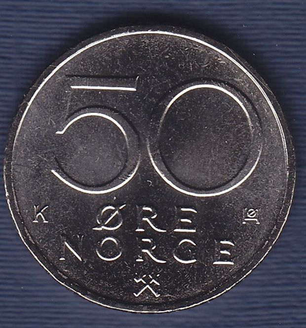Hovedbilde 50 øre 1986 kv. 0