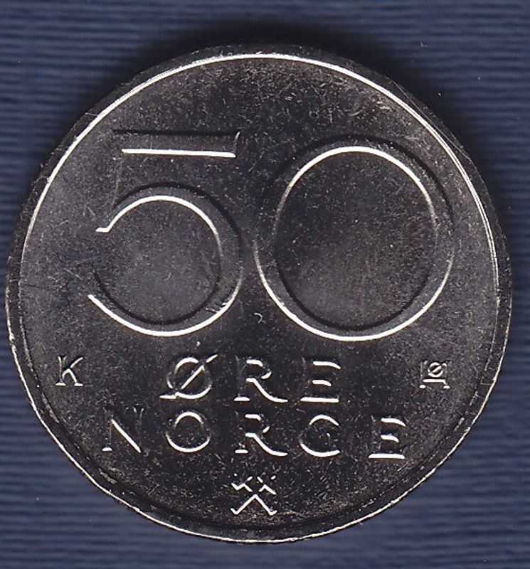 50 øre 1986 kv. 0
