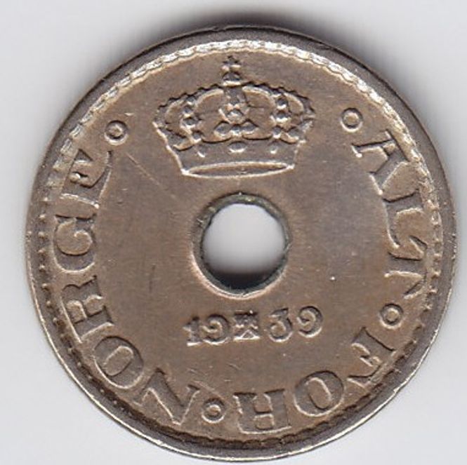Hovedbilde 10 øre 1939 kv. 1