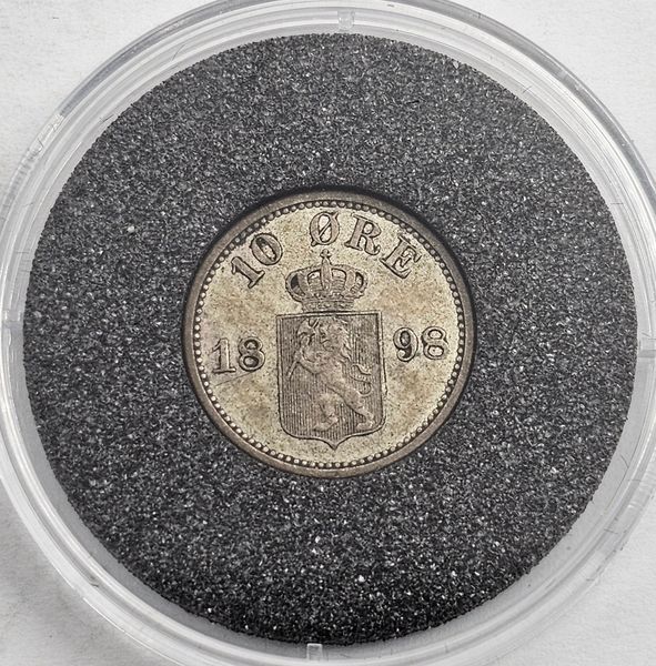 Hovedbilde 10 øre 1898 kv. 1/1+