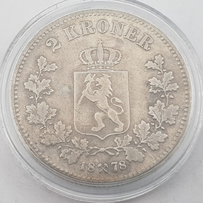 Hovedbilde 2 kroner 1878 kv. 1 (nr. 1)