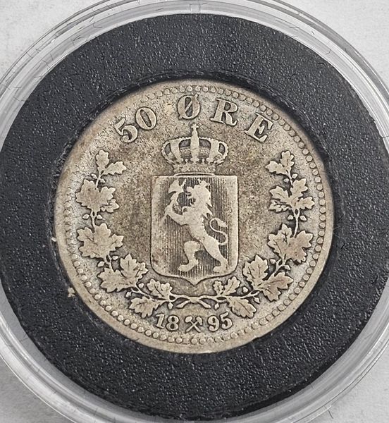 Hovedbilde 50 øre 1895 kv. 1-