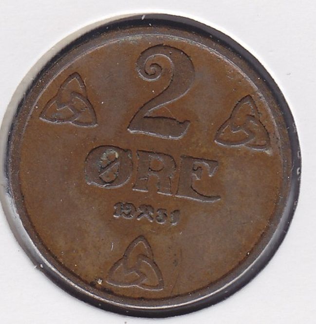 Hovedbilde 2 øre 1931 kv. 1