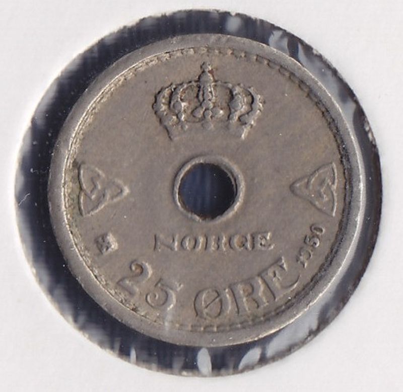 25 øre 1950 kv. 1