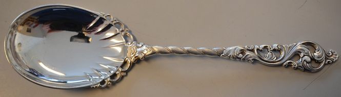 Hovedbilde Dobbel rokokko: Anretningsskje 21,5 cm