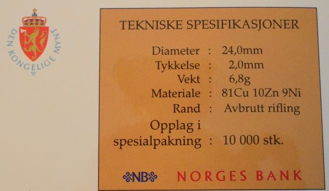 Hovedbilde 10 kr blister 1995