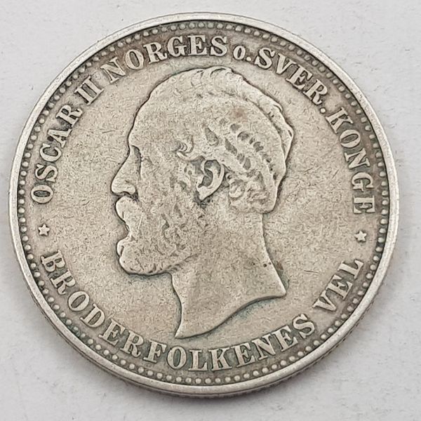 Hovedbilde 2 kroner 1890 kv. svak 1 