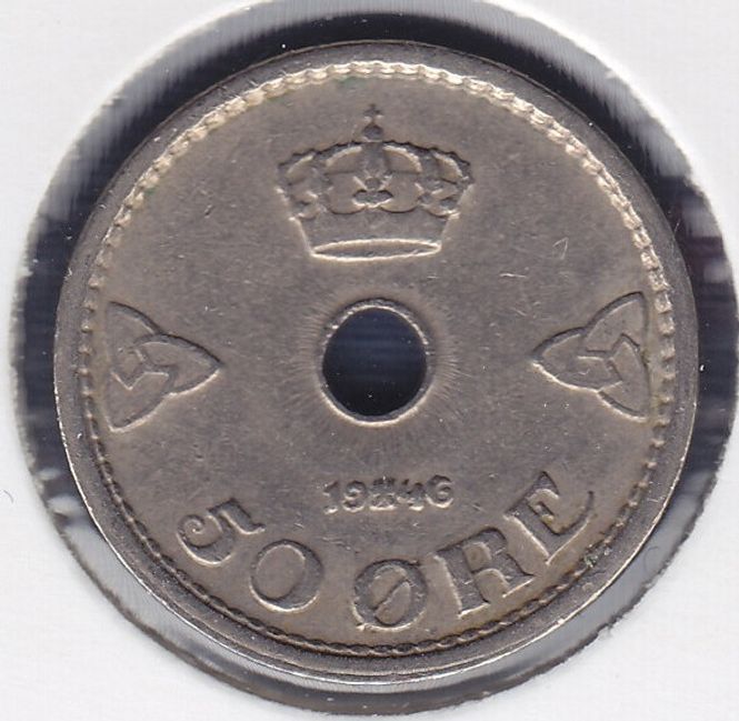 Hovedbilde 50 øre 1946 kv. 1