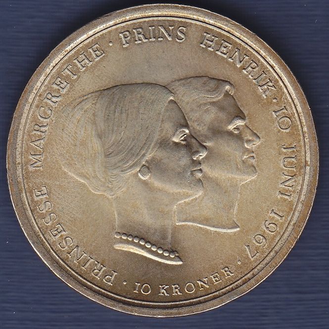Hovedbilde Danmark: 10 kr 1967 kv. 1+