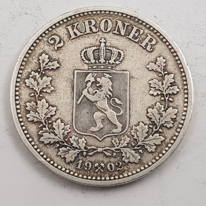 Hovedbilde 2 kroner 1902 kv. 1 (nr. 1)