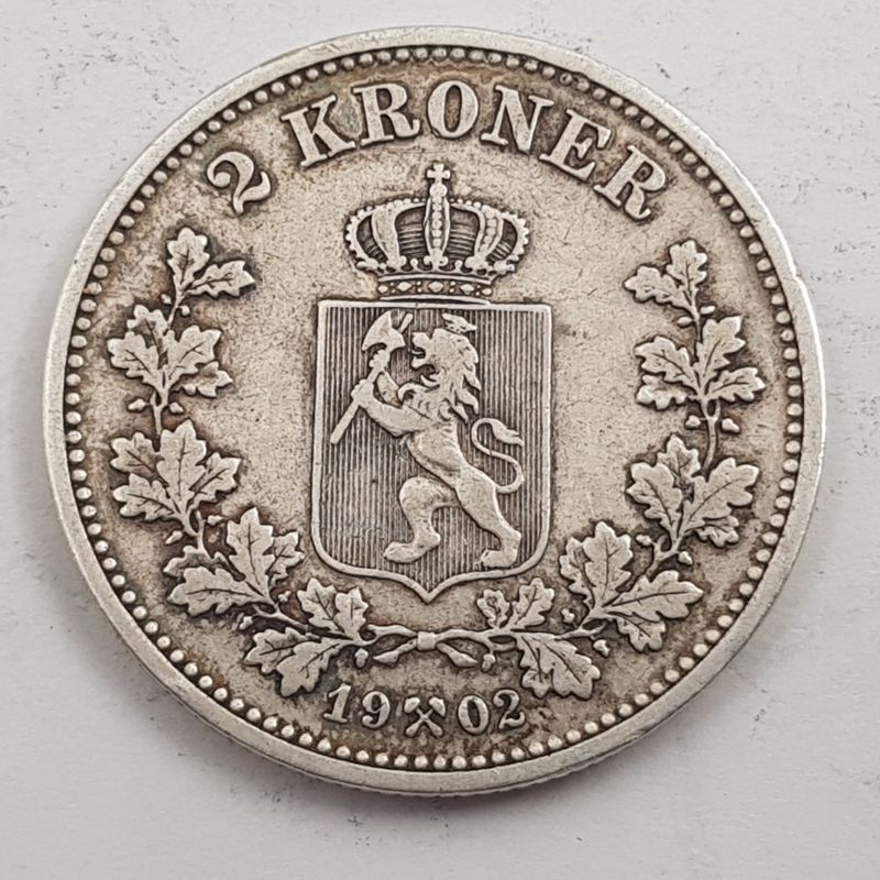 2 kroner 1902 kv. 1 (nr. 1)