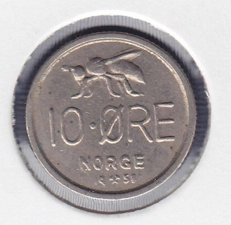 10 øre 1958 kv. 1