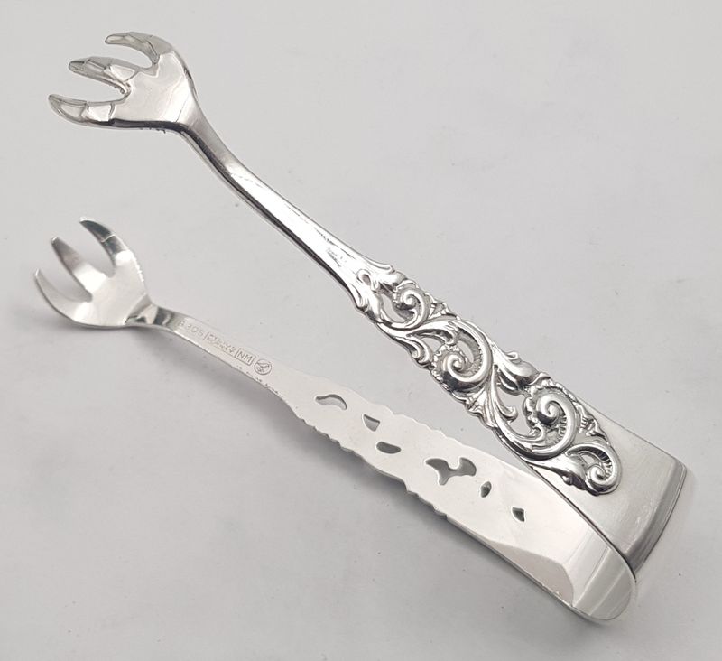 Telesølv: Sukkerklype ca 9 cm