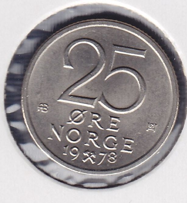 Hovedbilde 25 øre 1978 kv. 0