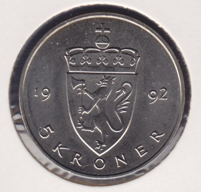 5 kr 1992 kv. 0