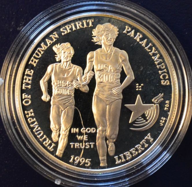 Hovedbilde USA: 1 dollar 1995 - Paralympics løping