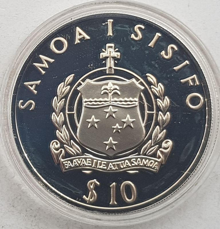 Vest- Samoa: 10 dollars 1994 - byggingen av Tigris