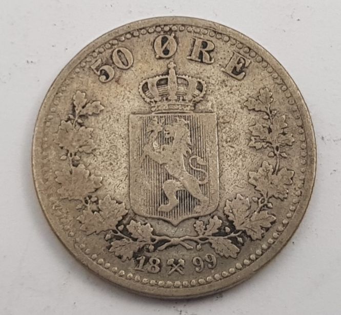 Hovedbilde 50 øre 1899 kv. 1/1- (nr. 1)