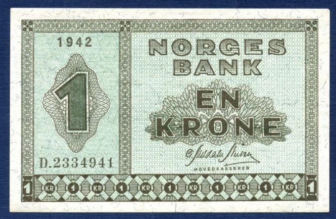 Hovedbilde 1 kr 1942 D.2334941 kv. 01
