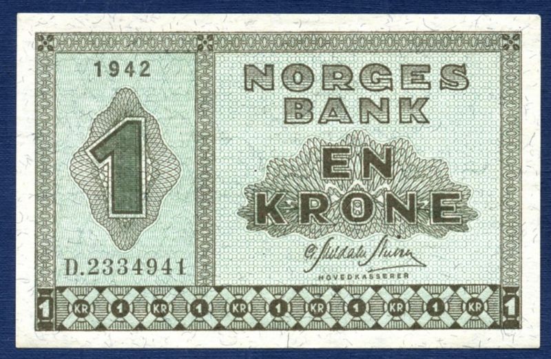 1 kr 1942 D.2334941 kv. 01