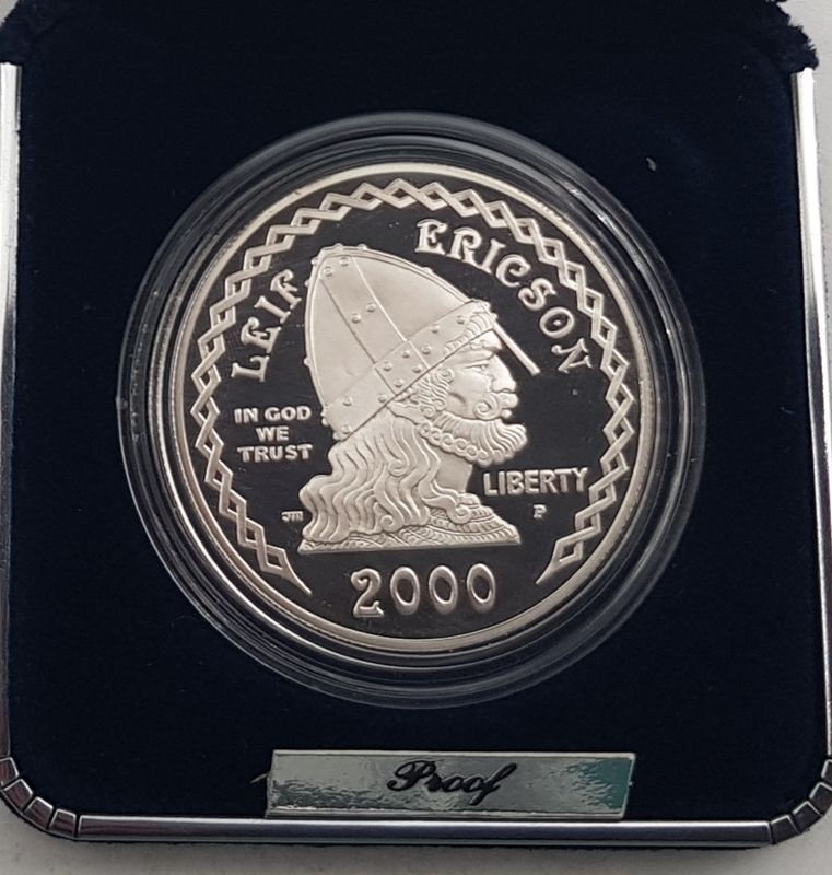 1 dollar 2000 - Leiv Ericson Proof