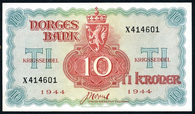 Hovedbilde 10 k London 1944 X414601 kv. 01 - 0/01